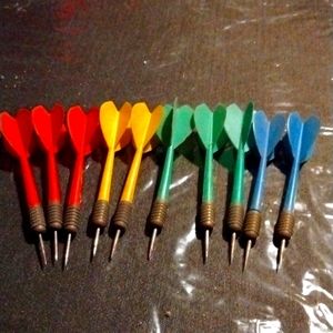 Vintage classic metal darts 10 made in England
